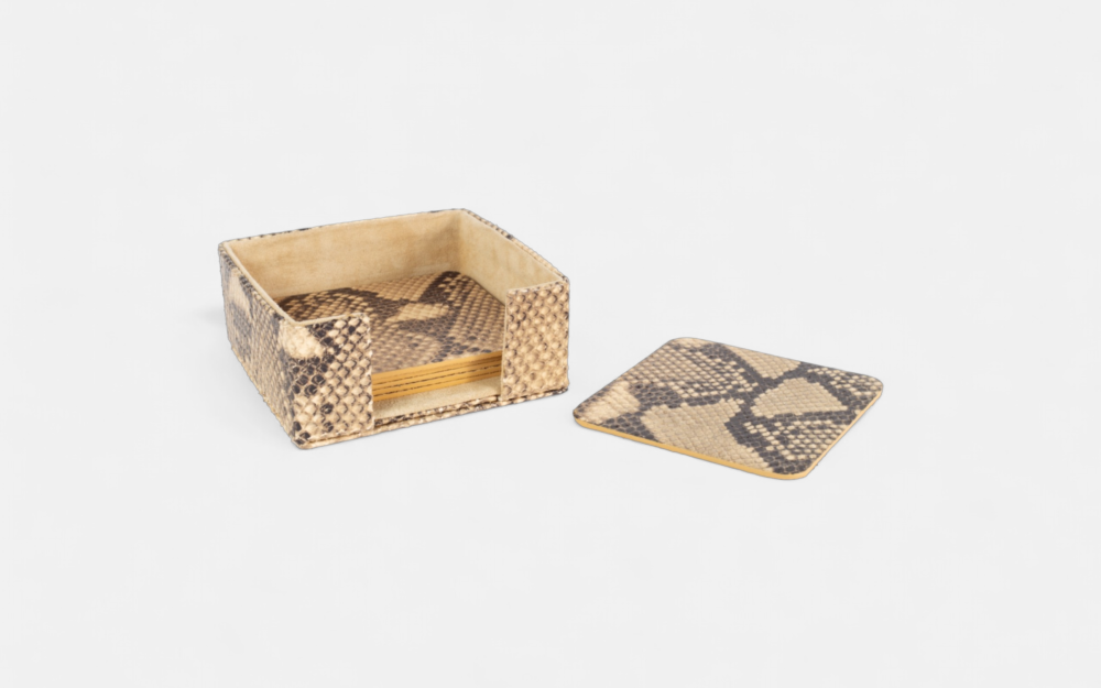 Square Desert Python Coaster Holder