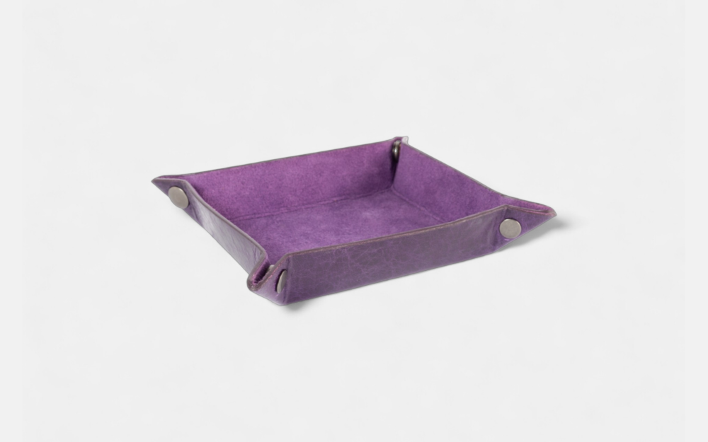 Square Purple Desk Tray