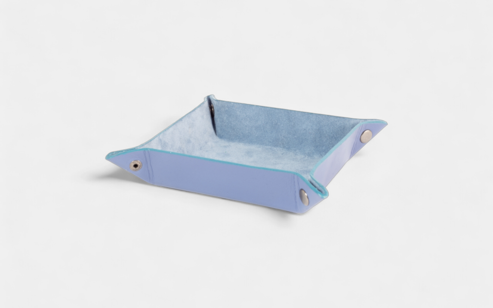 Square Light Blue Desk Tray