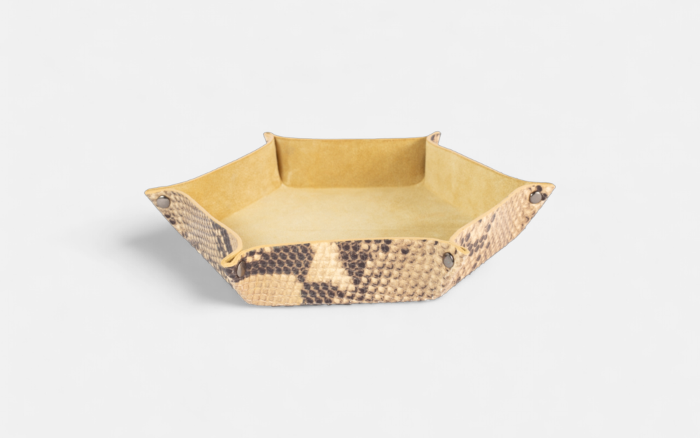 Hexagonal Desert Python Desk Tray