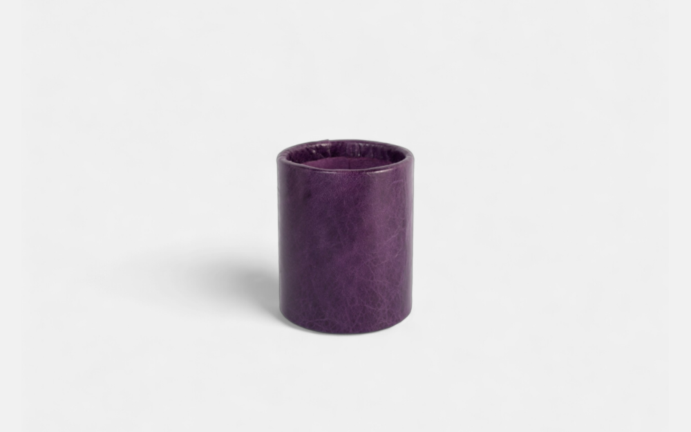 Round Purple Pencil Case