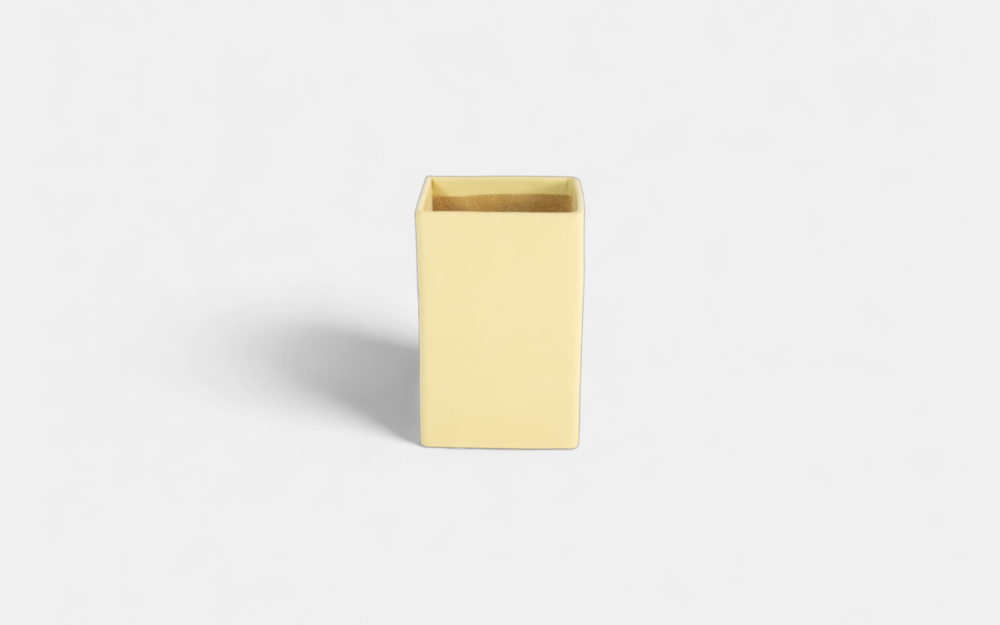 Square Canary Yellow Pencil Case