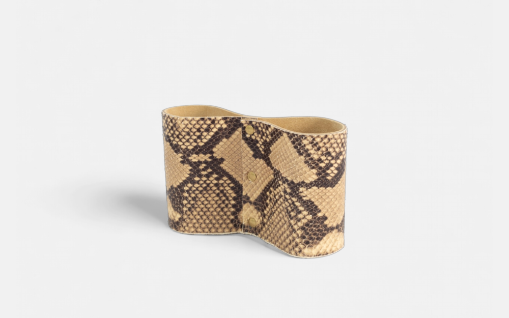 Round Desert Python Double Pencil Case